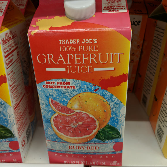 Trader Joe's 100% Pure Florida Grapefruit Juice