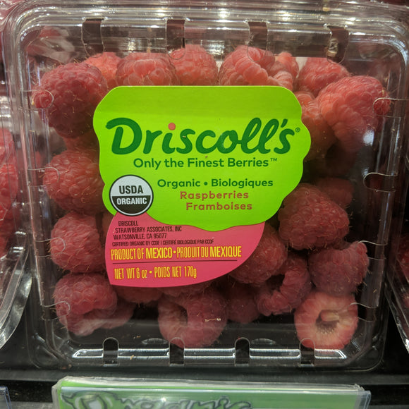 Trader Joe's Organic Fresh Raspberries