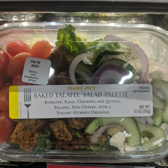 Trader Joe's Baked Falafel Salad Palette