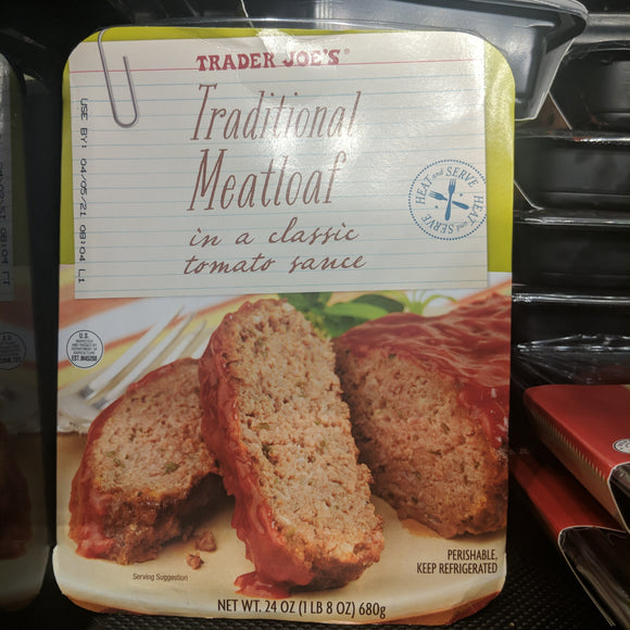 Trader Joe's Traditional Meatloaf (in Classic Tomato Sauce)