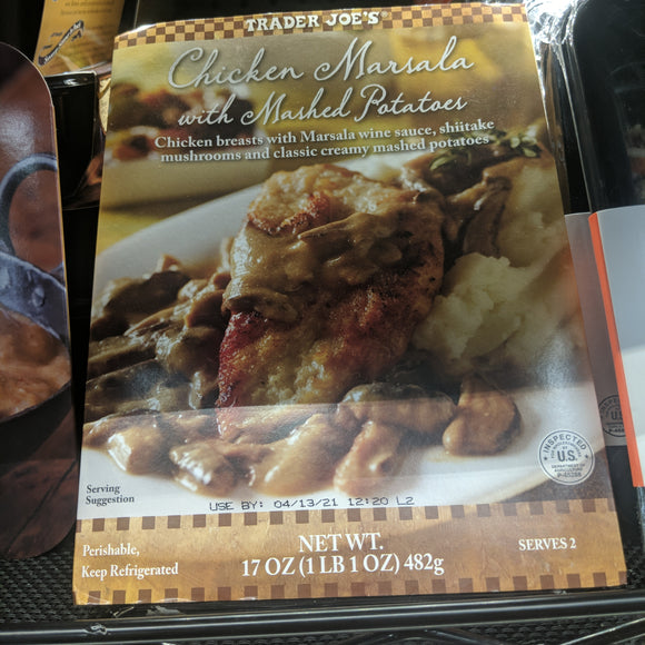 Trader Joe's Chicken Marsala (with Mashed Potatoes, Heat and Serve!)