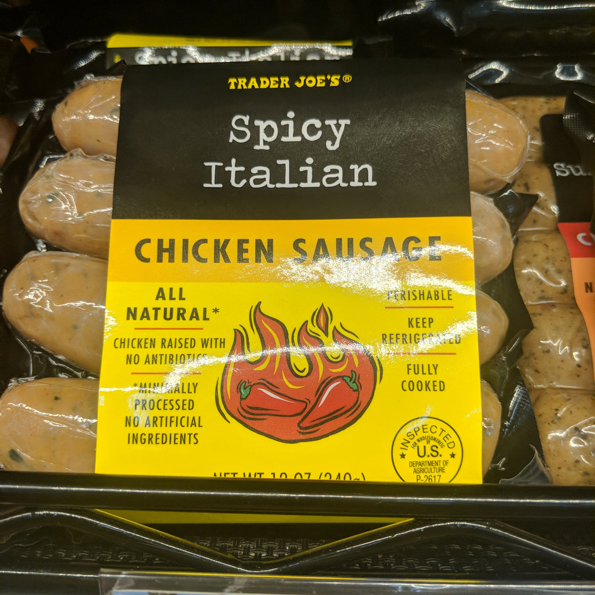 Trader Joe's Spicy Italian Chicken Sausage We'll Get The Food