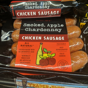 Trader Joe's Smoked, Apple Chardonnay Chicken Sausage