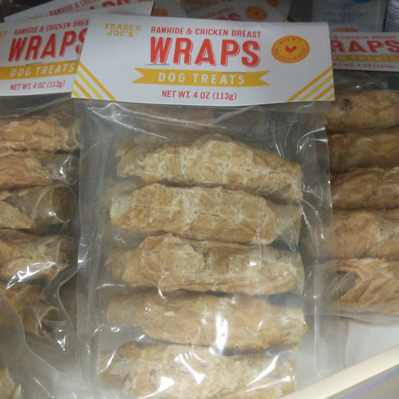 Trader Joe's Rawhide and Chicken Breast Wrap Dog Treats (For Dogs!)