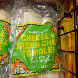 Trader Joe's Hand Crafted Green Chile 'n Cheese Tamales