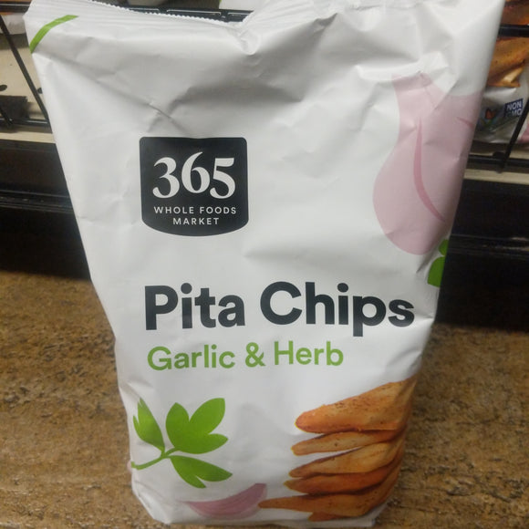 Whole Foods 365 Brand Pita Chips - Garlic & Herb