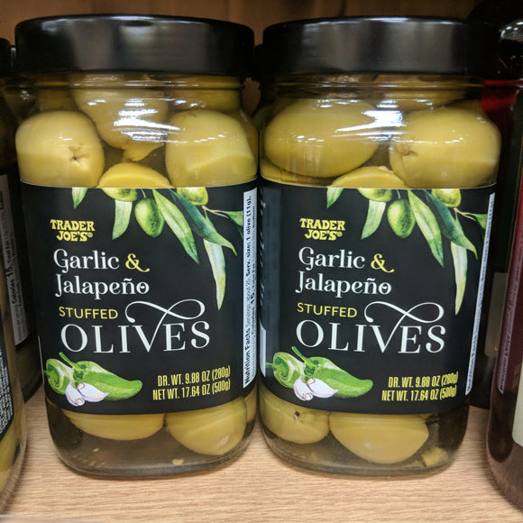 Trader Joe's Garlic and Jalapeno Stuffed Olives