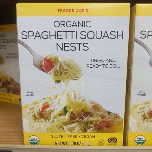 Trader Joe's Organic Spaghetti Squash Nests Pasta (Vegan)