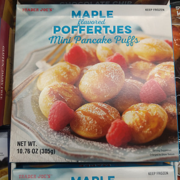 Trader Joe's Maple Flavored Proffertjes Mini Pancake Puffs (Frozen)