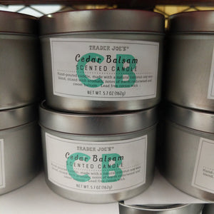 Trader Joe's Scented Candle (Cedar Balsam)