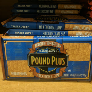 Trader Joe's Pound Plus Milk Chocolate with Almonds Bar