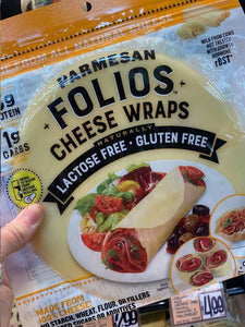 Trader Joe's Parmesan Folios Cheese Wraps (Lactose, Gluten Free)