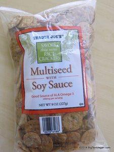 Trader Joe's Savory Thin Mini Multiseed Rice Crackers (with Soy Sauce)