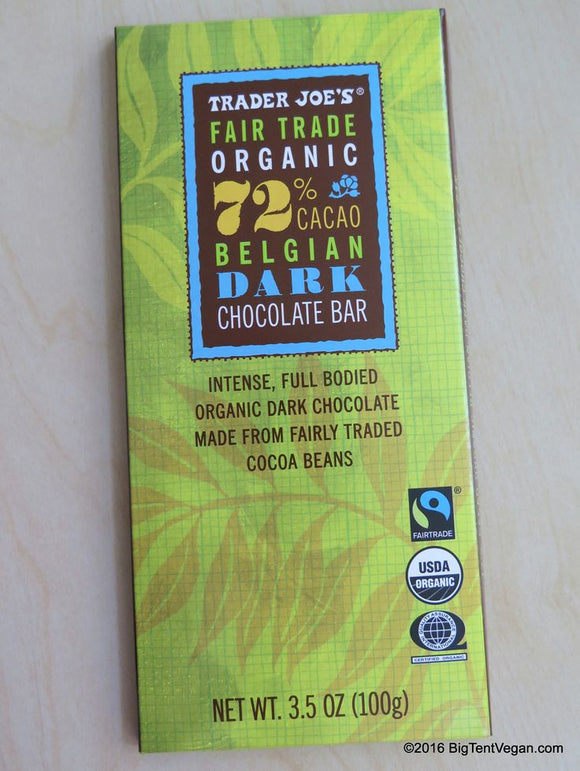 Trader Joe's Fair Trade Organic 72% Cacao Belgian 