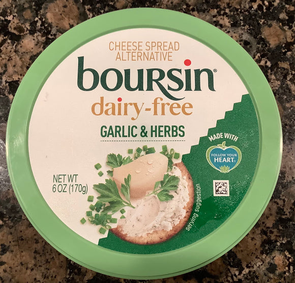 Trader Joe's Boursin Garlic and Herbs Spread (Dairy Free)