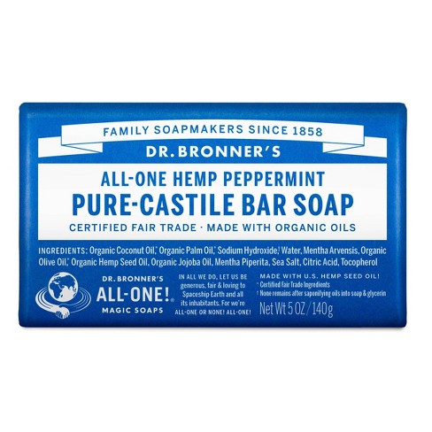 Trader Joe's All One Hemp Peppermint Pure Castille Bar Soap