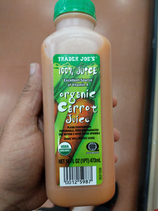 Trader Joe's Organic Carrot Juice (16 oz.)