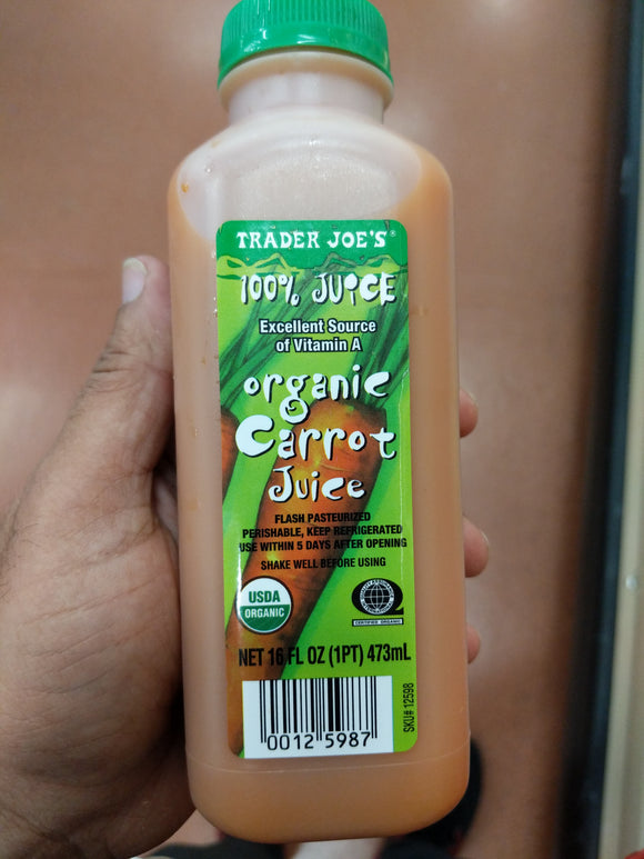 Trader Joe's Organic Carrot Juice (16 oz.)