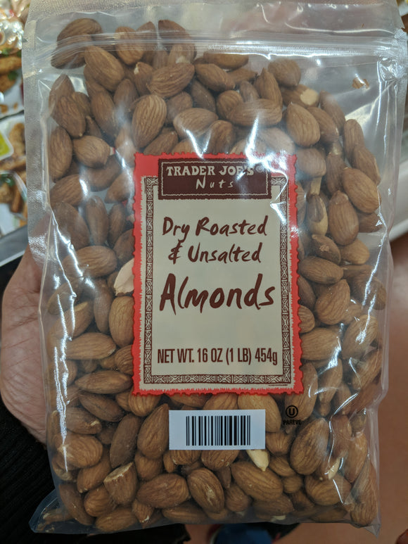Trader Joe's Dry Roasted and Unsalted Almonds