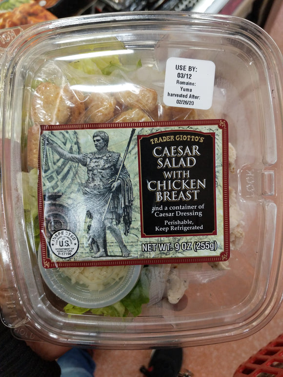 Trader Joe's Caesar Salad (w/ Chicken)