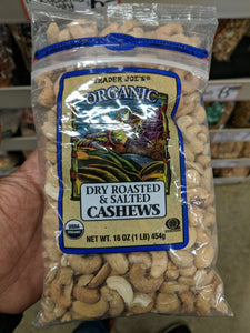 Trader Joe's Organic Dry Roasted and Salted Cashews