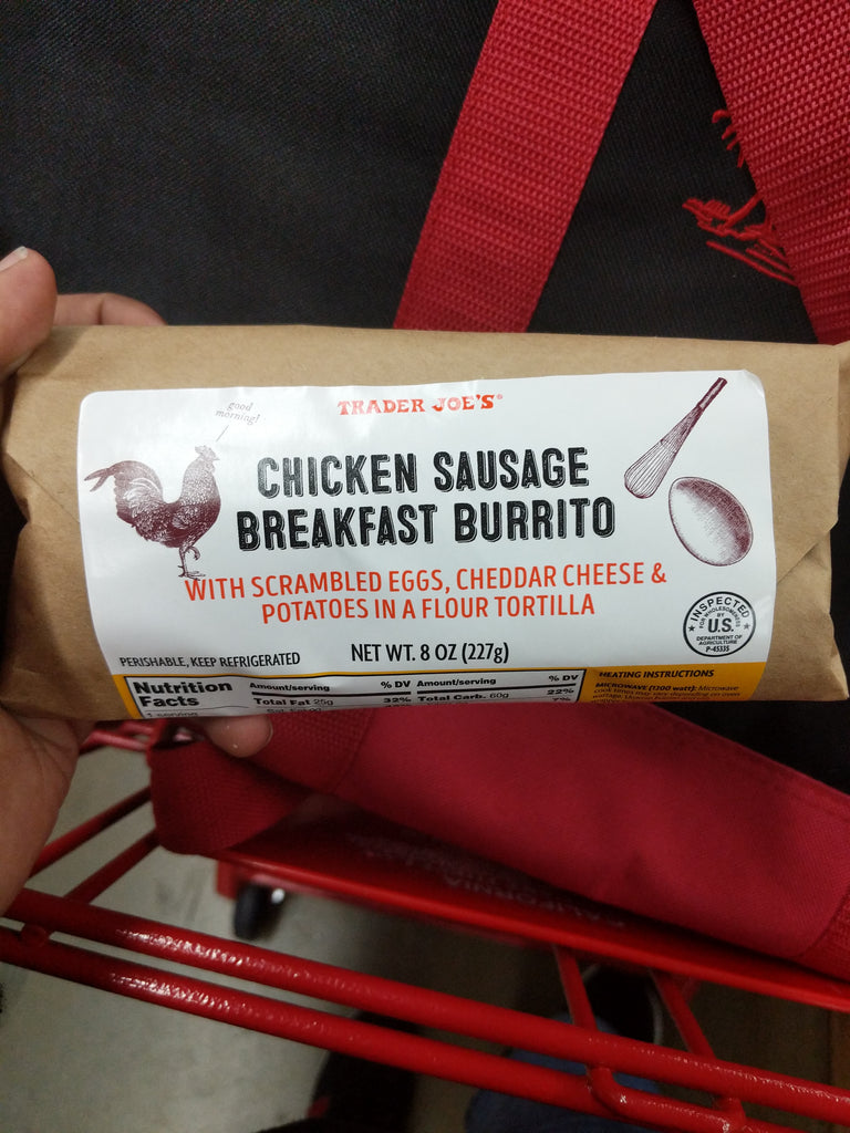 Trader Joe's Chicken Sausage Breakfast Burrito We'll Get The Food