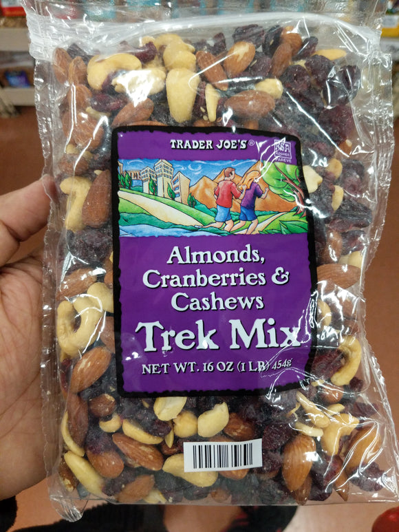 Trader Joe's Simply Almonds, Cashews, and Cranberries Trek Mix