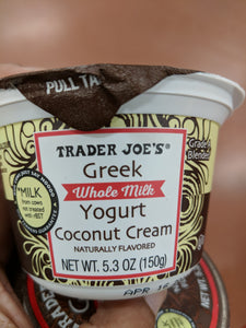Trader Joe's Whole Greek Yogurt (Coconut)