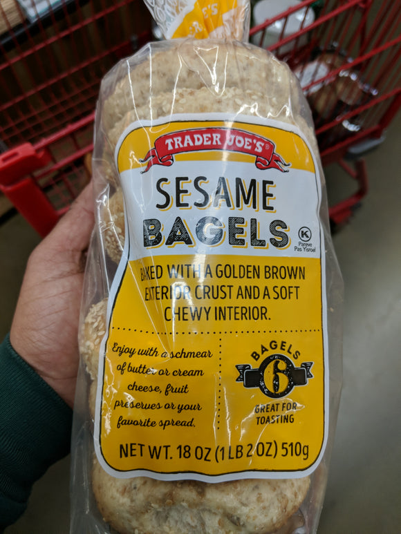 Trader Joe's Sprouted Wheat Sesame Bagels (6 Count)