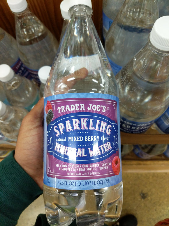 Trader Joe's Sparkling Mineral Water (Mixed Berry)
