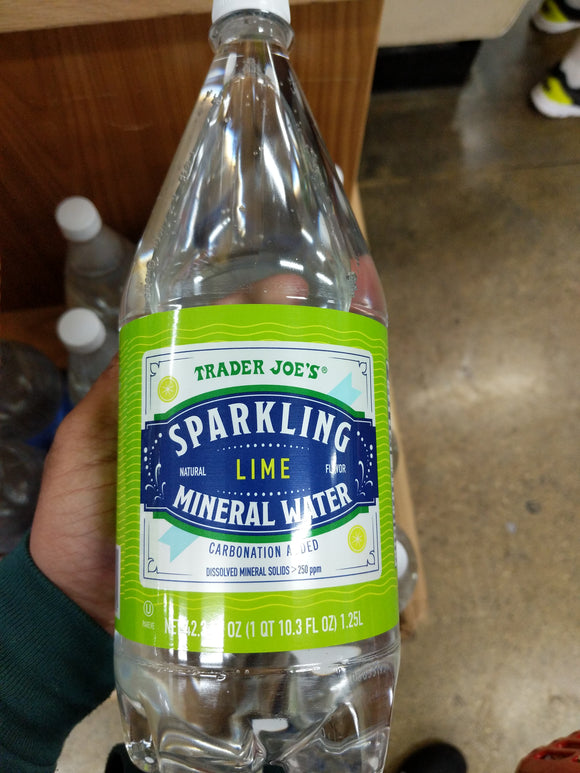 Trader Joe's Sparkling Mineral Water (Lime)