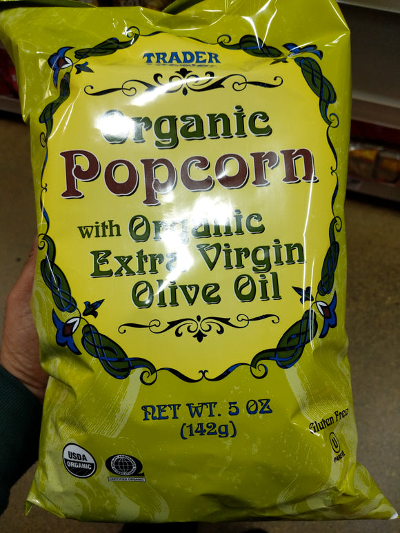 Trader Joe's Organic Popcorn (w/ Olive Oil)