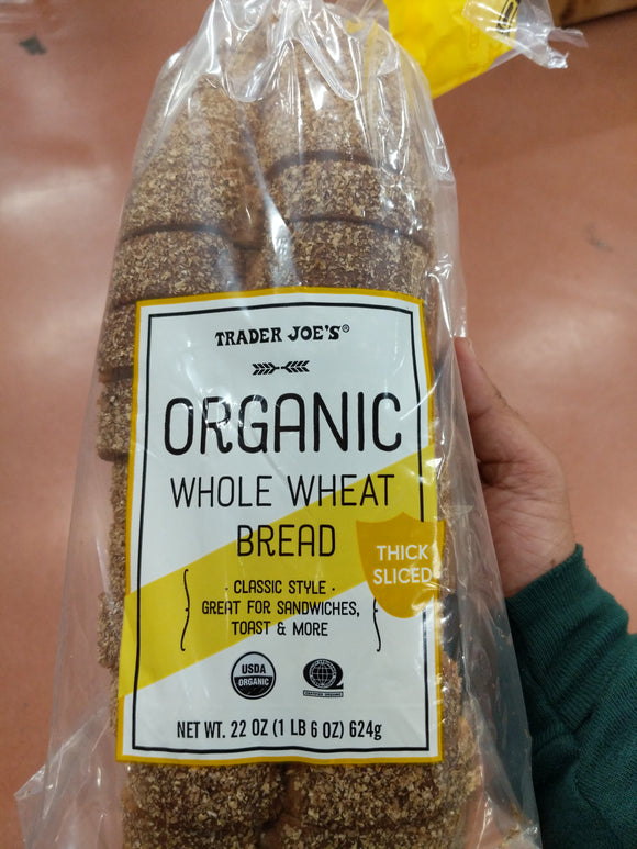 Trader Joe's Organic Whole Wheat Bread (Fat Free)