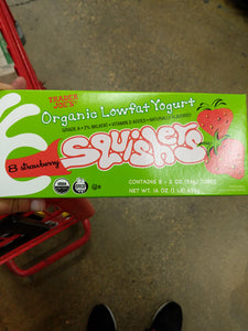 Trader Joe's Organic Low Fat Yogurt Squishers (Strawberry, 8 Count)