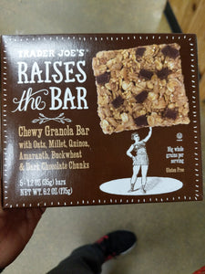 Trader Joe's Raises the Bar Chewy Granola Bar (Oats & Dark Chocolate Chunks)