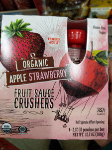 Trader Joe's Apple Strawberry Crushers Fruit Sauce
