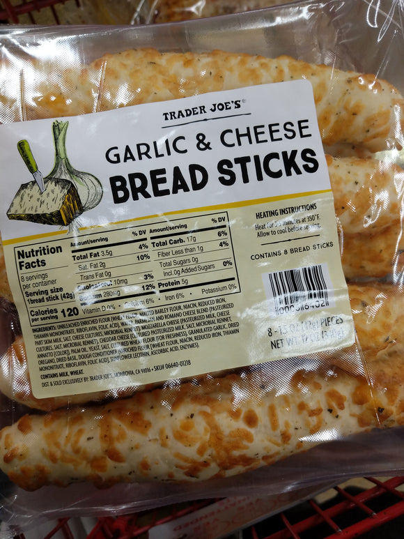 Trader Joe's Garlic and Cheese Breadsticks
