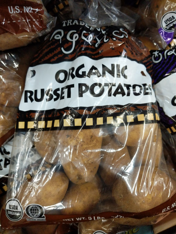 Trader Joe's Bag of Organic Russet Potatoes