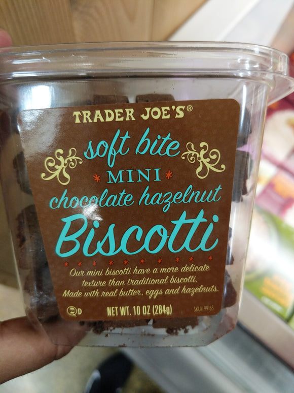 Trader Joe's Soft Bite Mini Chocolate Hazelnut Biscotti