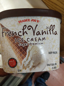 Trader Joe's Super Premium French Vanilla Ice Cream (Half Gallon)