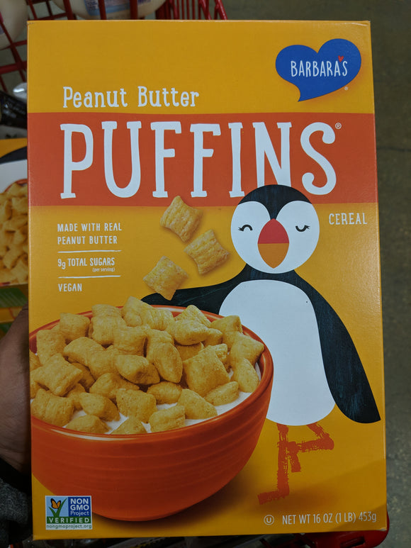 Barbara's Puffins Peanut Butter Cereal