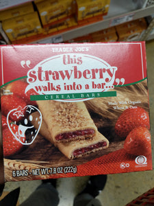 Trader Joe's "This Strawberry Walks Into a Bar…" Strawberry Cereal Bars