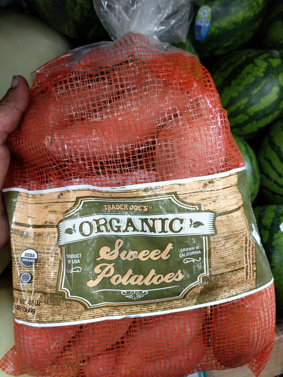 Trader Joe's Bag of Organic Sweet Potatoes