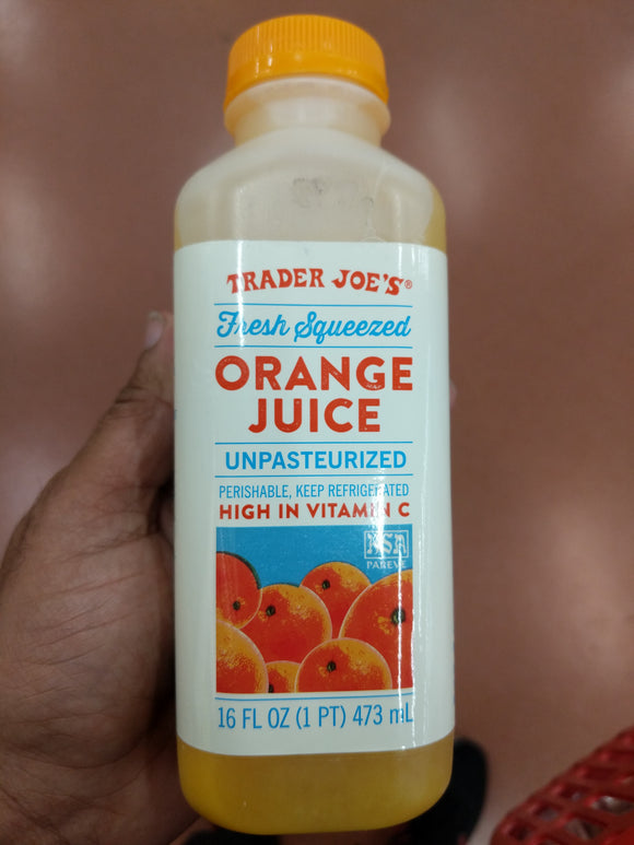 Trader Joe's Fresh Squeezed Orange Juice (16 oz.)