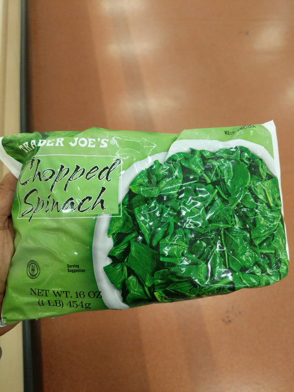 Trader Joe's Chopped Spinach (Frozen)