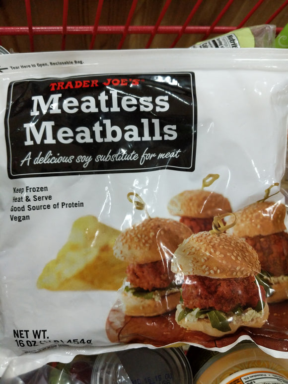 Trader Joe's Meatless Meatballs (A Delicious Soy Substitute for Meat, 100% Vegetarian and Vegan)
