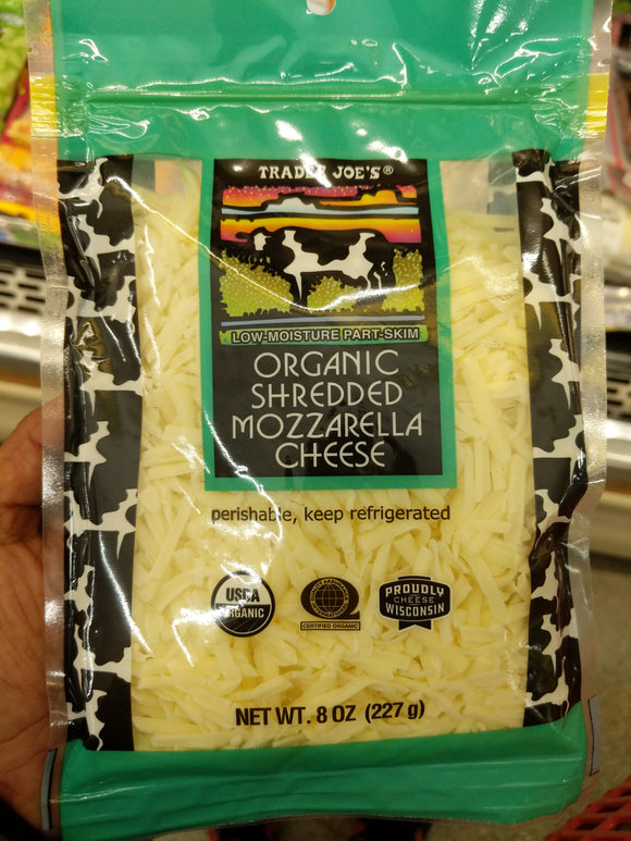 Trader Joe's Organic Shredded Mozzarella Cheese