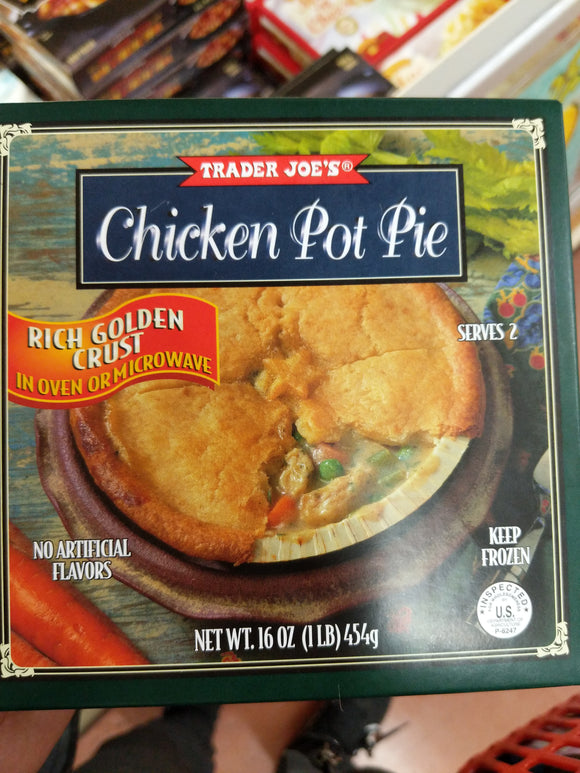 Trader Joe's Chicken Pot Pie (Rich Golden Crust) (Oven or Microwave)