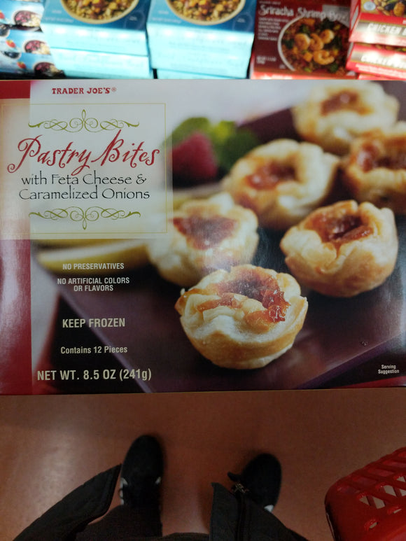Trader Joe's Feta Cheese and Carmelized Onion Pastry Bites (12 pieces)