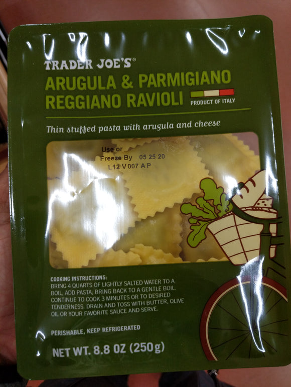 Trader Joe's Arugula Parmigiano Reggiano Ravioli